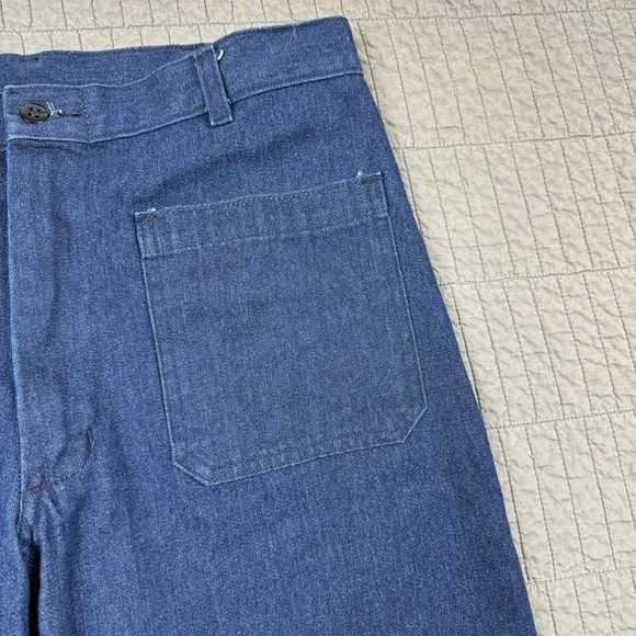 Vintage US Navy Jeans Men 34R (32x28) Blue Trouser Utility Denim Type I Military